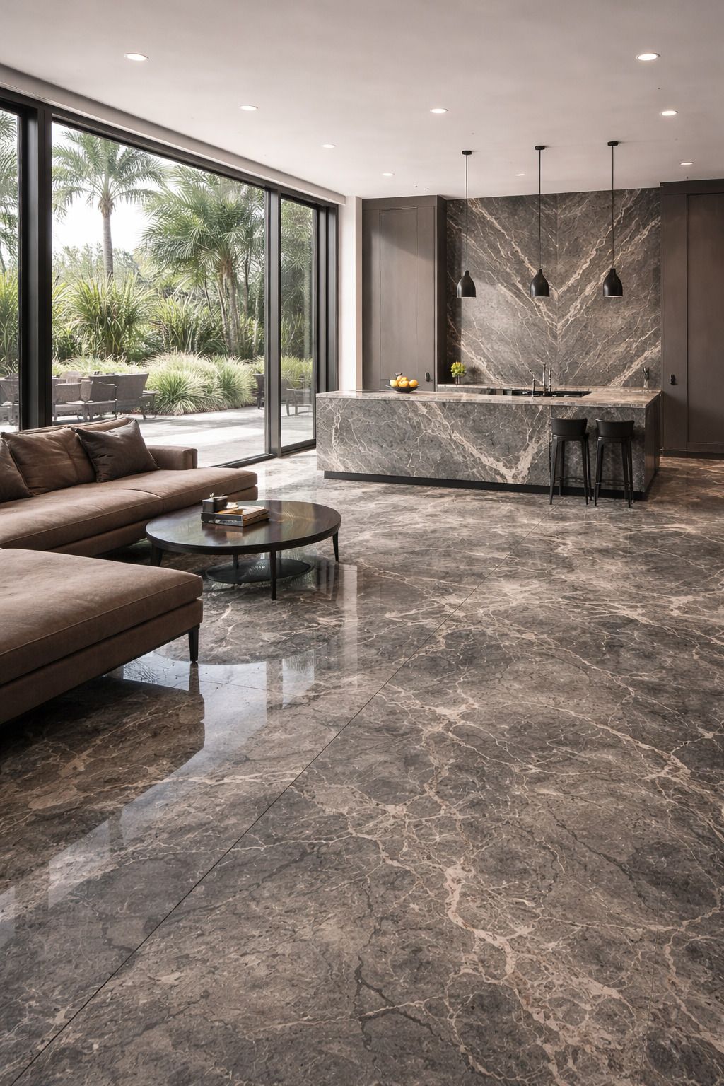Indian Marble Collection — Makrana White, Rainforest Green, Alaska White
